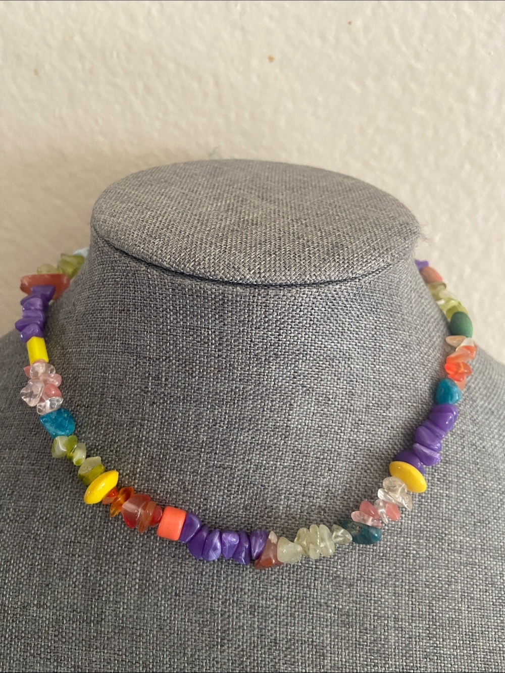 Vintage Y2K ZAPA Natural Gemstone’s & Beads Choker Necklace